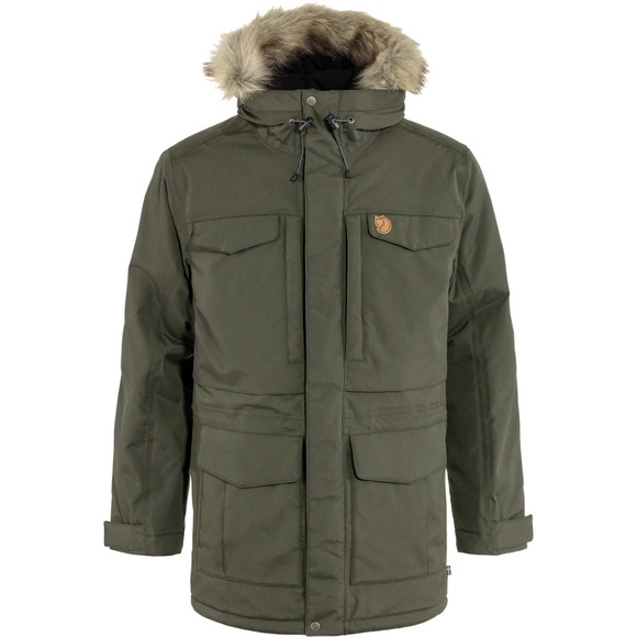 NEW Fjallraven Nuuk Parka Men’s Deep Forest Green Size Medium - Picture 1 of 11